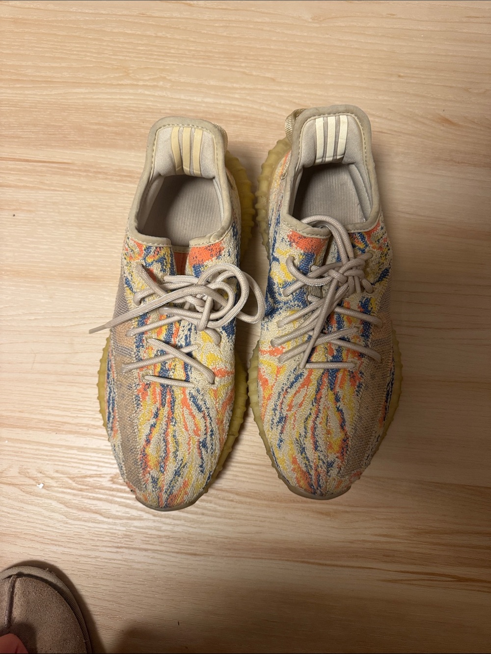 Colorful Knit Sneakers - Multicolor Pattern